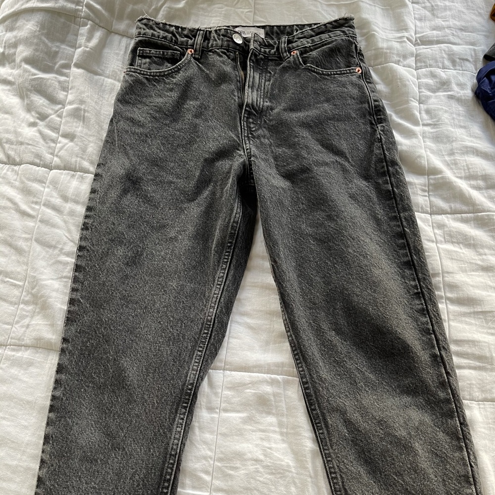 Zara Black Mom Jeans